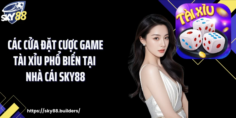 Các cửa đặt cược game tài xỉu phổ biến tại nhà cái SKY88