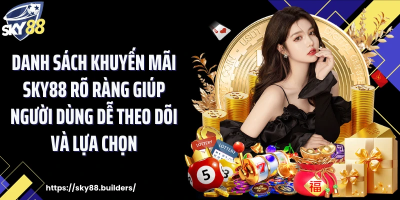 Danh sách khuyến mãi SKY88 rõ ràng giúp người dùng dễ theo dõi và lựa chọn