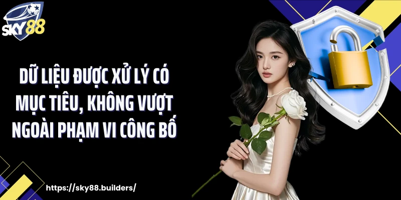 Dữ liệu được xử lý có mục tiêu, không vượt ngoài phạm vi công bố