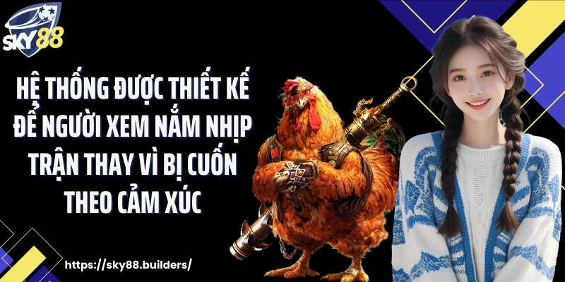 Hệ thống được thiết kế để người xem nắm nhịp trận thay vì bị cuốn theo cảm xúc