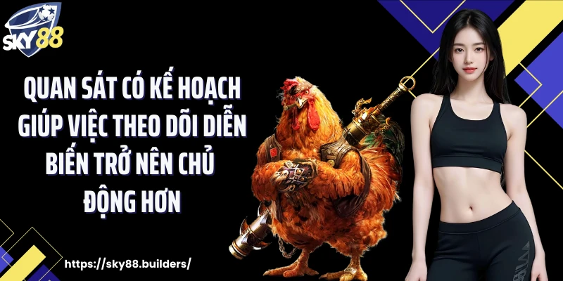 Quan sát có kế hoạch giúp việc theo dõi diễn biến trở nên chủ động hơn