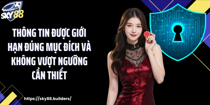 Thông tin được giới hạn đúng mục đích và không vượt ngưỡng cần thiết